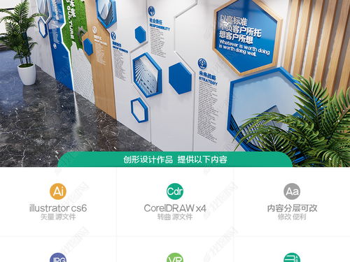 清爽簡潔企業(yè)文化墻公司背景墻員工文化墻圖片 設(shè)計(jì)效果圖下載